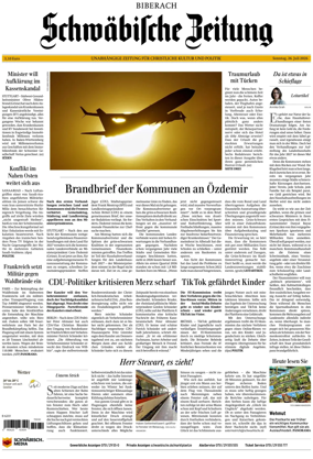 Cover of Schwabische Zeitung (Biberach)