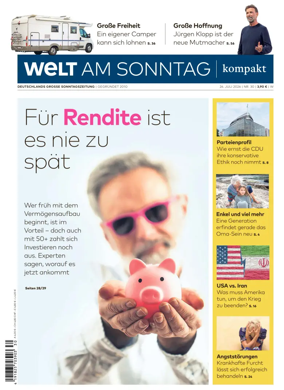 Cover of Welt am Sonntag - kompakt