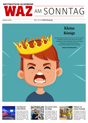 Cover of Westdeutsche Allgemeine Zeitung (WAZ am Sonntag)