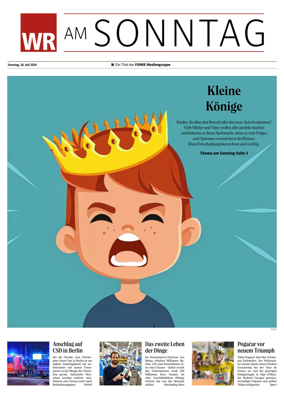 Cover of Westfalische Rundschau (WR am Sonntag)