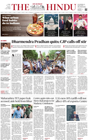 Cover of The Hindu (Madurai)