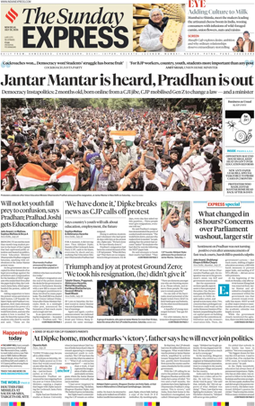 Cover of The Indian Express