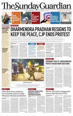 Cover of The Sunday Guardian