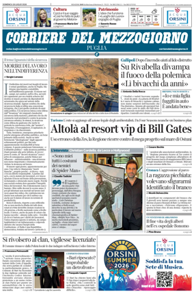 Cover of Corriere del Mezzogiorno (Puglia)