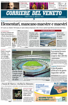 Cover of Corriere del Veneto (Treviso e Belluno)