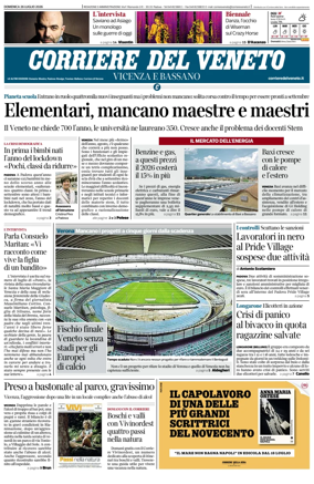 Cover of Corriere del Veneto (Vicenza e Bassano)