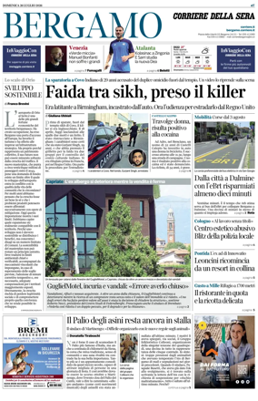 Cover of Corriere della Sera (Bergamo)