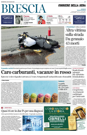 Cover of Corriere della Sera (Brescia)
