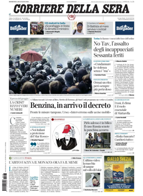 Cover of Corriere della Sera