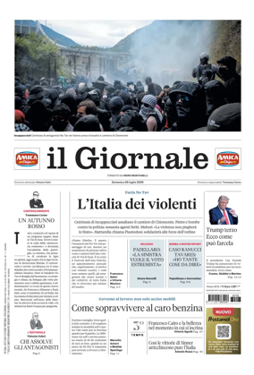 Cover of Il Giornale (Italy)