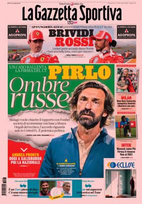 Cover of La Gazzetta dello Sport
