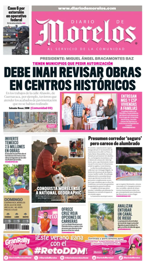 Cover of Diario de Morelos