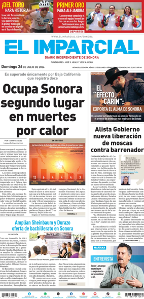 Cover of El Imparcial