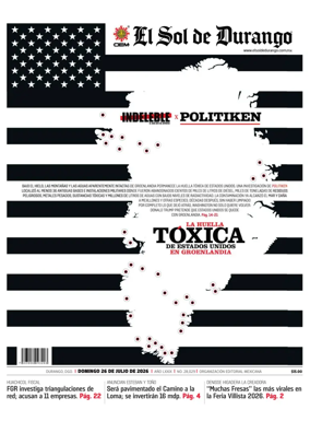 Cover of El Sol de Durango
