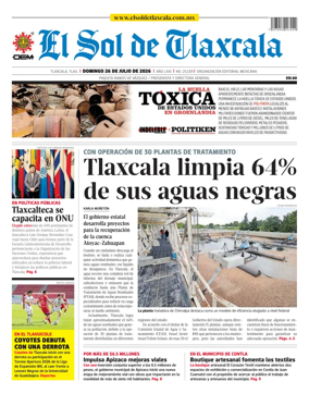 Cover of El Sol de Tlaxcala