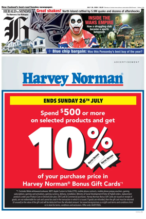 Cover of Herald on Sunday