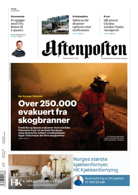 Cover of Aftenposten
