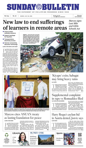 Cover of Manila Bulletin