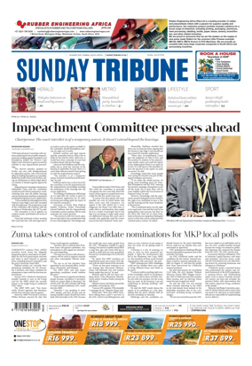 Cover of Sunday Tribune