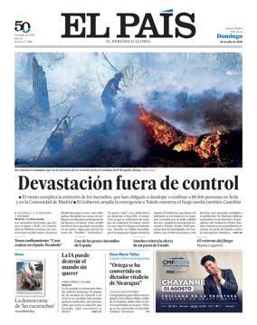 Cover of El Pais Madrid