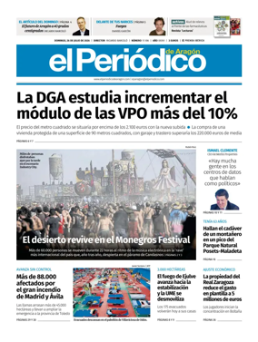 Cover of El Periodico Aragon