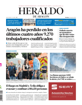 Cover of Heraldo de Aragon