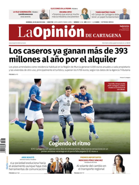 Cover of La Opinion de Murcia (Cartagena)