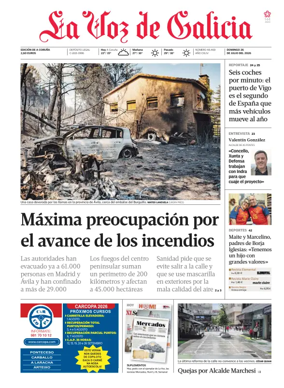 Cover of La Voz de Galicia (A Coruna)