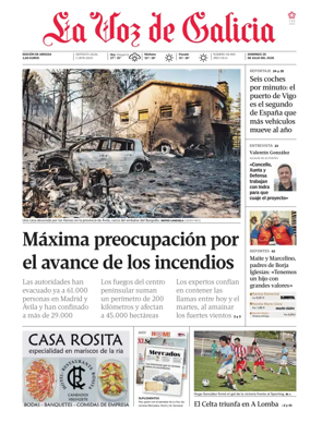 Cover of La Voz de Galicia (Arousa)