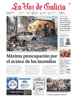 Cover of La Voz de Galicia (Barbanza)