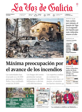 Cover of La Voz de Galicia (Carballo)