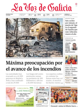 Cover of La Voz de Galicia (Monforte)