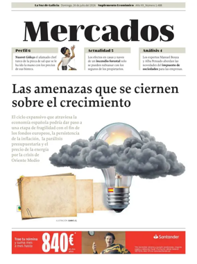 Cover of La Voz de Galicia (Santiago) - Mercados