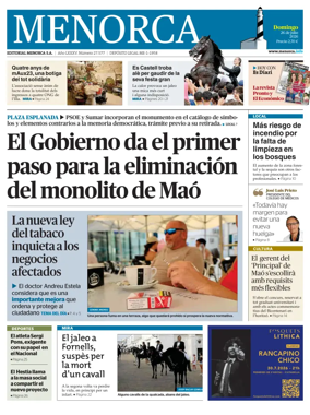 Cover of Menorca Diario Insular