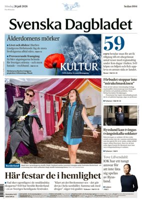Cover of Svenska Dagbladet