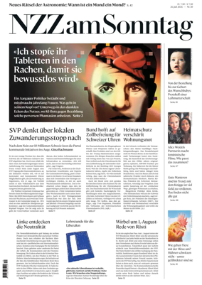 Cover of Neue Zurcher Zeitung Sunday