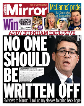 Cover of Sunday Mirror