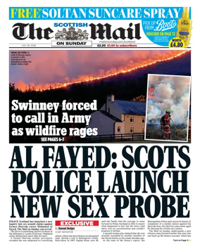 Cover of The Scottish Mail on Sunday