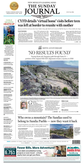 Cover of Albuquerque Journal