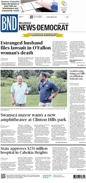 Cover of Belleville News-Democrat (Sunday)