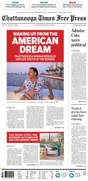 Cover of Chattanooga Times Free Press