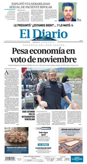 Cover of El Diario de El Paso
