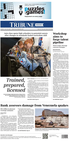 Cover of Great Falls Tribune