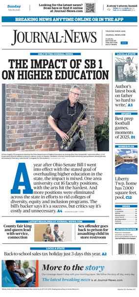 Cover of Hamilton Journal News