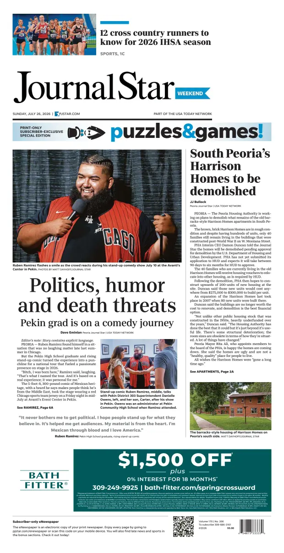 Cover of Journal Star (Peoria)