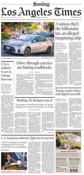 Cover of Los Angeles Times (Sunday)