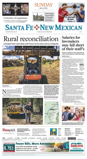 Cover of Santa Fe New Mexican