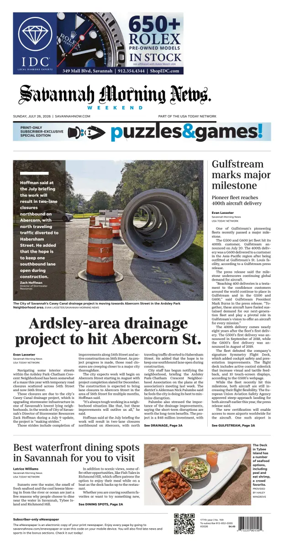 Cover of Savannah Morning News