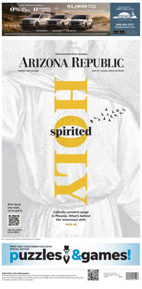 Cover of The Arizona Republic