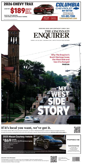 Cover of The Cincinnati Enquirer